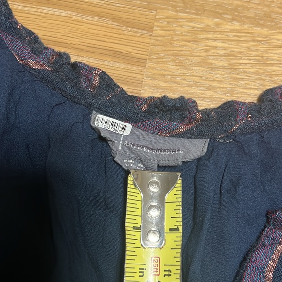 Anthropologie Midnight Ruffled midi dress women’s size S NWOT - Picture 8 of 16